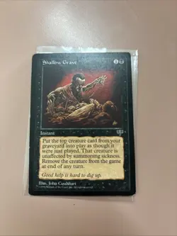 Shallow Grave Mirage MP-Heavy Play MTG (Reserved List) - Image 1