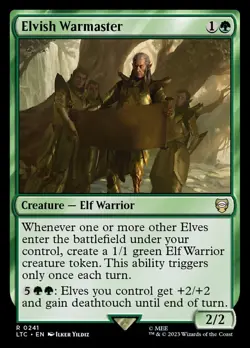 1x NM Elvish Warmaster MTG LOTR SV - Image 1