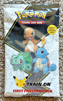 Pokemon TCG Kanto First Partner Pack 25th Anniversary Train On Jumbo Cards - Image 1