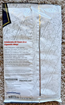 Pokemon TCG Kanto First Partner Pack 25th Anniversary Train On Jumbo Cards - Image 2