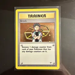 Brock 15/132 Gym Heroes 2000 Holo Rare WOTC Pokemon Card TCG Vintage Pokemon TCG - Image 1