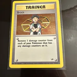 Brock 15/132 Gym Heroes 2000 Holo Rare WOTC Pokemon Card TCG Vintage Pokemon TCG - Image 3