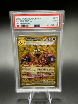 PSA 9 MINT Pokemon Charizard EX Obsidian Flames Hyper Rare 228/197 - Image 1