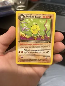 Dark Primeape German 1st Ed. Pokemon Team Rocket #43 2000 - Image 1