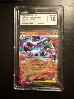 🔥🔥 CGC 10 Mega Charizard ex RR 013/080 M2 Inferno X Japanese Pokemon - Image 1