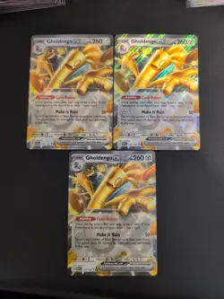 3x Gholdengo ex 139/182 - Paradox Rift Double Rare Pokemon TCG NM - Image 1
