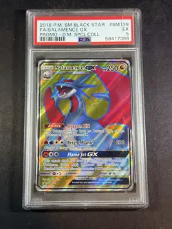 Salamence GX 2018 Pokemon Black Star Promo Full Art Dragon Majesty #SM139 PSA 5 - Image 1
