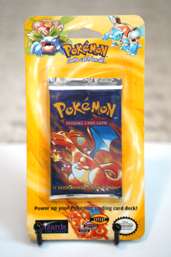 Pokemon 1999 WOTC Base Set Unlimited Booster Blister Pack Charizard Vintage - Image 1