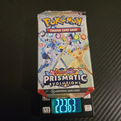 Pokemon Scarlet & Violet Prismatic Evolutions English Booster Pack HEAVY 22.3g - Image 1