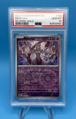 PSA 10 Mewtwo Reverse Holo #150 150/165 Pokemon Scarlet & Violet 151 - Image 1