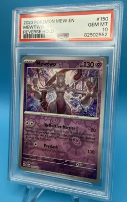 PSA 10 Mewtwo Reverse Holo #150 150/165 Pokemon Scarlet & Violet 151 - Image 4