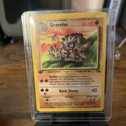 Graveler 37/62 Fossil Regular 1999 1st Edition Pokemon - Image 1
