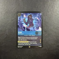 Disney Lorcana - Scar Eerily Prepared - Promo Foil - Image 1