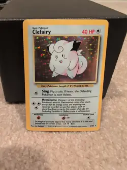 Clefairy - 5/102 - Pokemon Base Set Unlimited Holo Rare Card WOTC NM - Image 1