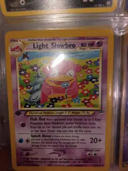 Rare Light Slowbro 51/105 Neo Destiny Unlimited Pokemon Card Uncommon - Image 2