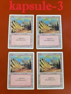 4x Mountain (Version C) | Revised | MTG Magic Cards - Image 1