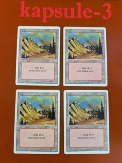 4x Mountain (Version C) | Revised | MTG Magic Cards - Image 5