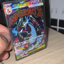 Mega Charizard X EX Japanese Foil Dragon Stage 2 Pokemon Card HP 360 - Image 1