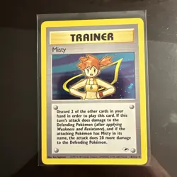 Pokemon Misty 18/132 Gym Heroes Holo Trainer Card - LP - Image 1