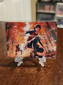 Jet, Rebel Leader Art Card 26 Art Series: Avatar: The Last Airbender Gold Stamp - Image 1