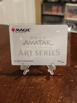 Jet, Rebel Leader Art Card 26 Art Series: Avatar: The Last Airbender Gold Stamp - Image 3