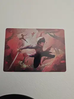 Magic MTG Avatar Art Series Card 22/54 Jet Freedom Fighter Gold Stamped Auto!! - Image 1