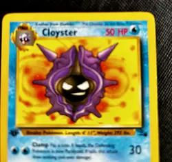 Cloyster Fossil 1st Edition 32/62 WOTC Vintage 1999 Pokemon Card - Image 4