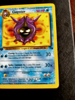 Cloyster Fossil 1st Edition 32/62 WOTC Vintage 1999 Pokemon Card - Image 5