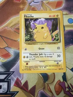 Pikachu 58/102 Base Set Pokemon Card Yellow Cheeks WOTC 1999 NM - Image 1