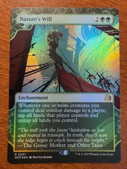 Nature’s Will FOIL MTG WOE Enchanting Tales NM-M 57 - Image 1