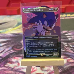 Magic The Gathering Secret Lair MTG Sonic The Hedgehog Rainbow Foil #2087 - Image 1