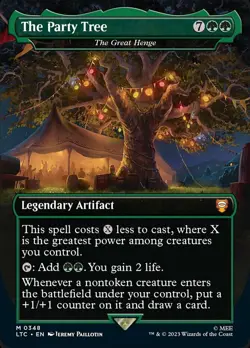 The Party Tree (0348) - The Great Henge - Borderless Commander LOTR mtg LP - Image 1