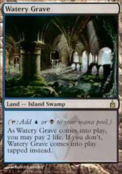 Watery Grave Ravnica Magic mtg Light Play, English x1 - Image 1
