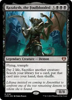 Razaketh, the Foulblooded - Commander Masters (CMM) (Non-Foil) (Near Mint) - Image 1