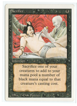 MTG - Sacrifice - Normal - Revised Edition - LP - Image 1