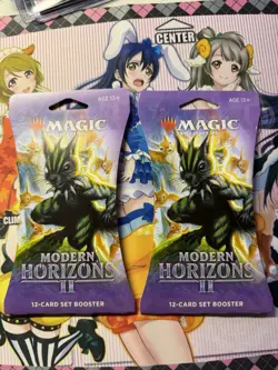 Magic The Gathering Modern Horizons 2 Sleeved Set Booster Pack Lot Of 2 - Image 1