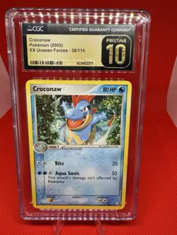 PRISTINE 10 Croconaw EX Unseen Forces 38/115 Pokemon TCG 2005 (ENG) - Image 1