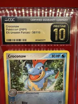 PRISTINE 10 Croconaw EX Unseen Forces 38/115 Pokemon TCG 2005 (ENG) - Image 3