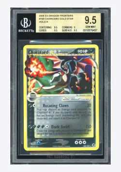 Pokemon BGS 9.5 Charizard Gold Star Holo 2006 100/101 EX Dragon Frontiers ENG - Image 1