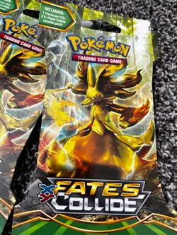 LOT OF FOUR (4) Pokemon XY-Fates Collide Sleeved Booster Packs. Factory Sealed! - Image 3