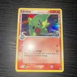Pokemon Larvitar 73/113 EX Delta Species 50HP Reverse Holo 2005 See Pics - Image 1