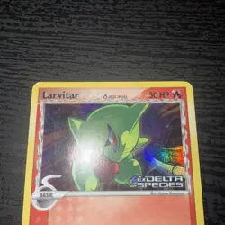 Pokemon Larvitar 73/113 EX Delta Species 50HP Reverse Holo 2005 See Pics - Image 3
