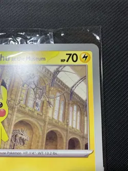 Pikachu At The Museum Jumbo Pokemon Promo Card -Natural History Museum - In Hand - Image 5