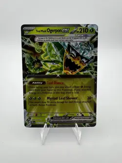 Pokemon Prismatic Evolutions Double Rare 012/131 Teal Mask Ogerpon ex - Image 1