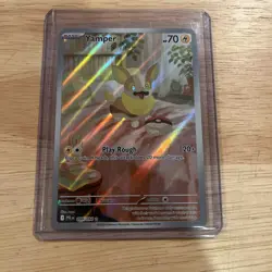 Pokemon TCG- Mega Evolution: Phantasmal Flames 099/094 Yamper- Illustration Rare - Image 1
