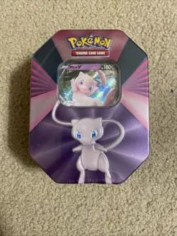 Pokemon TCG Mew V Forces Tin - New & Factory Sealed - 4 packs + Holo Promo - Image 1