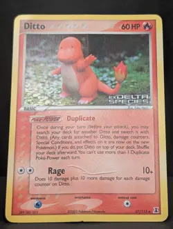 Ditto - (Charmander) 37/113 Delta Species Reverse Holo Ultra Rare Pokemon TCG - Image 3
