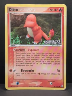 Ditto - (Charmander) 061/113 Delta Species Reverse Holo Rare Pokemon TCG HP - Image 1