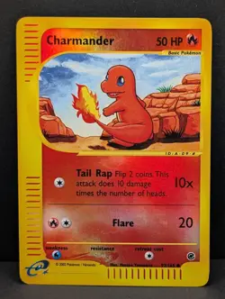 Charmander 097/165 Expedition Base Set Reverse Holo Rare Pokemon TCG Nintendo LP - Image 1
