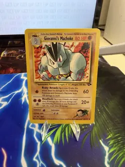 Giovanni's Machoke Uncommon Unlimited Gym Challenge 042/132 Pokemon TCG - Image 1